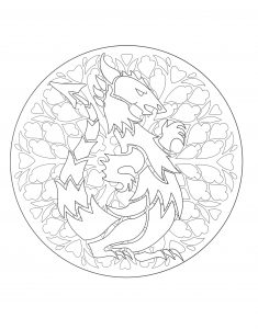 Mandala dragon - 1