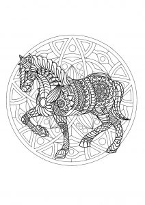 Mandala cheval - 1