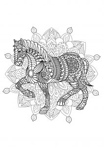 Mandala cheval   2