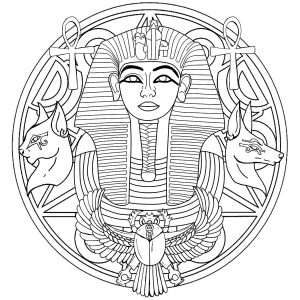 Mandala Toutânkhamon   Version 2