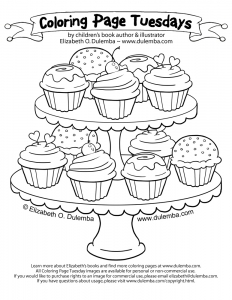 Coloriage justcolor cupcakes 4