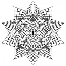 Coloriages Mandala Japonais Adultes Coloriage Mandala Super