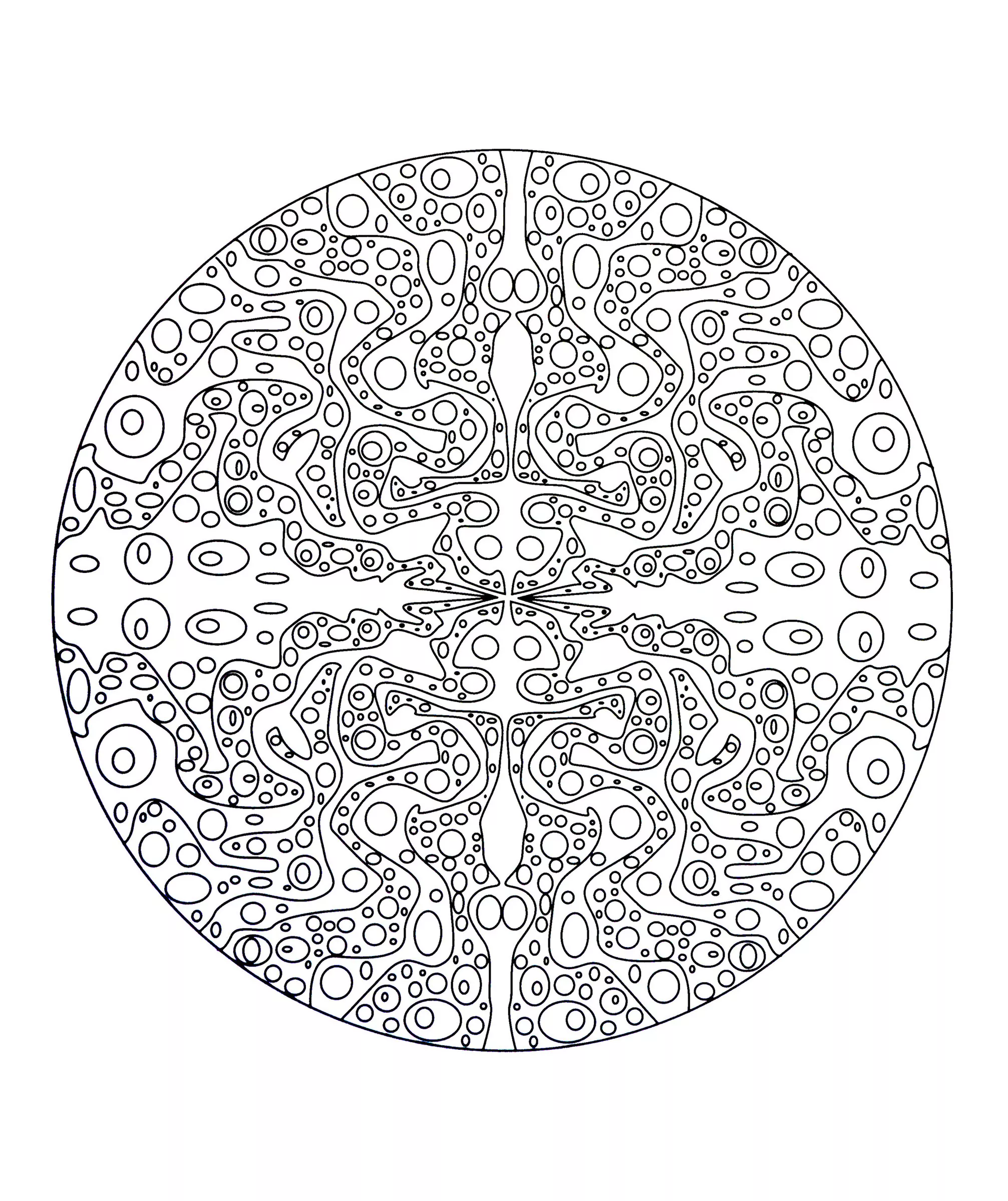 Mandala a colorier difficile - 30 (Mandalas difficiles (pour adultes))