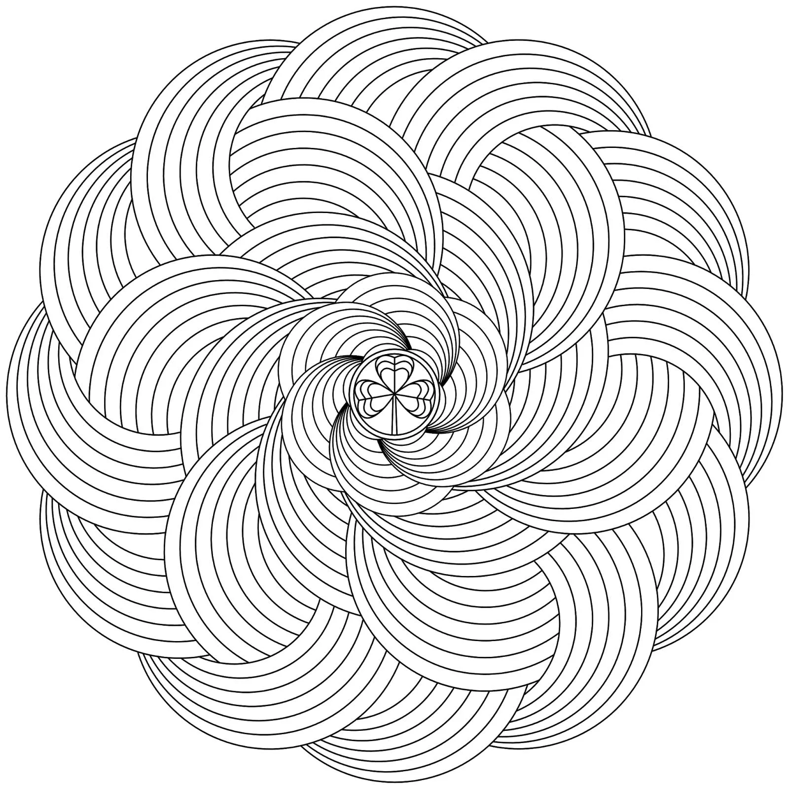 Mandala arcs en ciel (Mandalas difficiles (pour adultes))