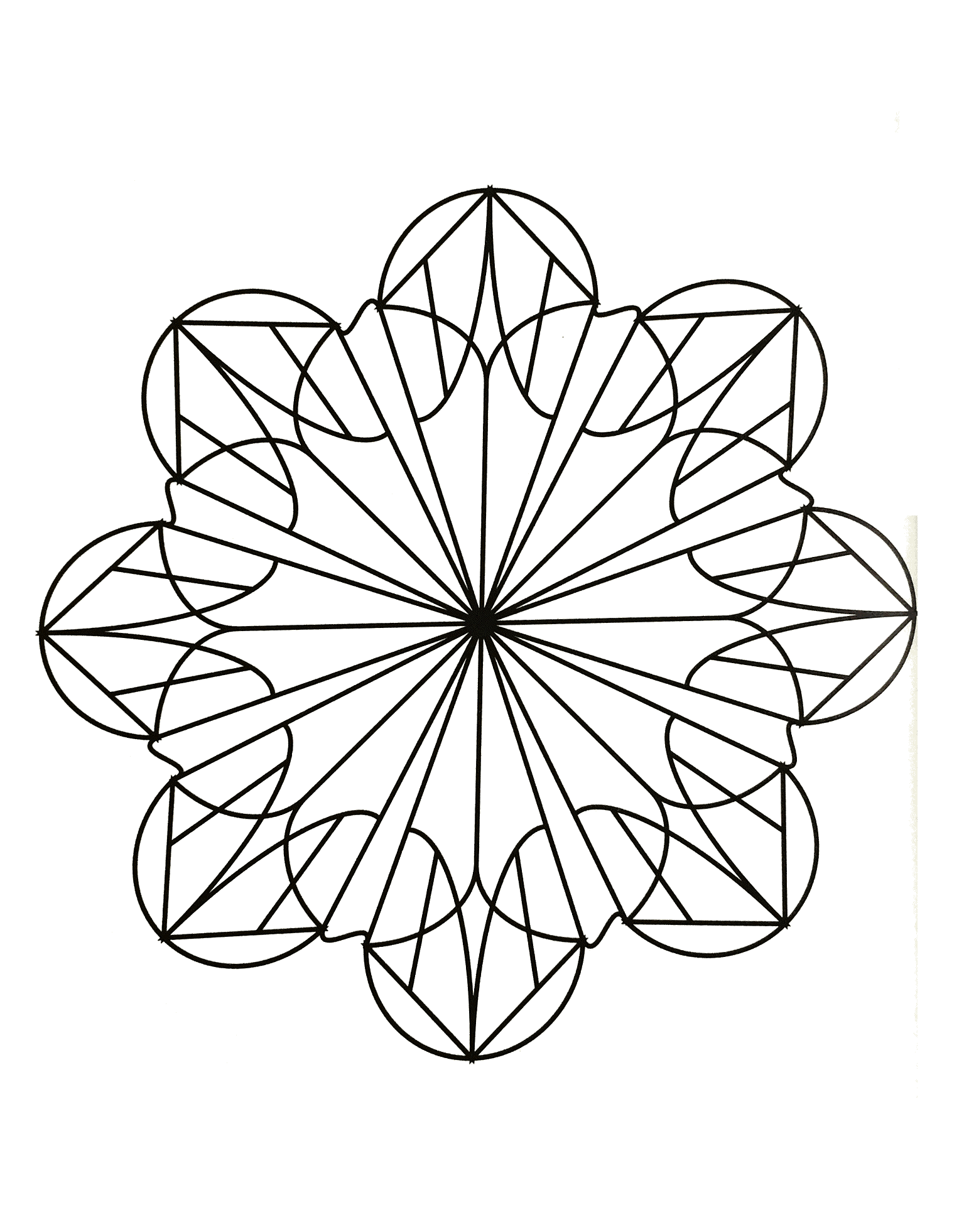 Beaucoup de petits détails et de zones assez réduites, pour un Mandala au final très original et harmonieux.