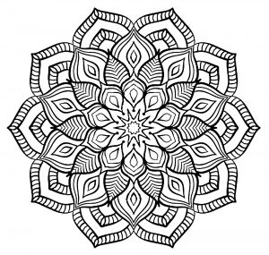 Mandala grosse fleur