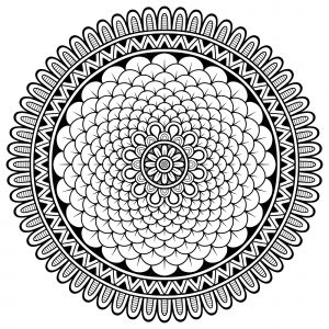 Mandala petites pétales