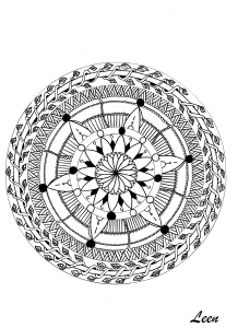 Mandala feuillu