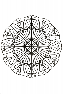 Mandala gratuit aux formes harmonieuses