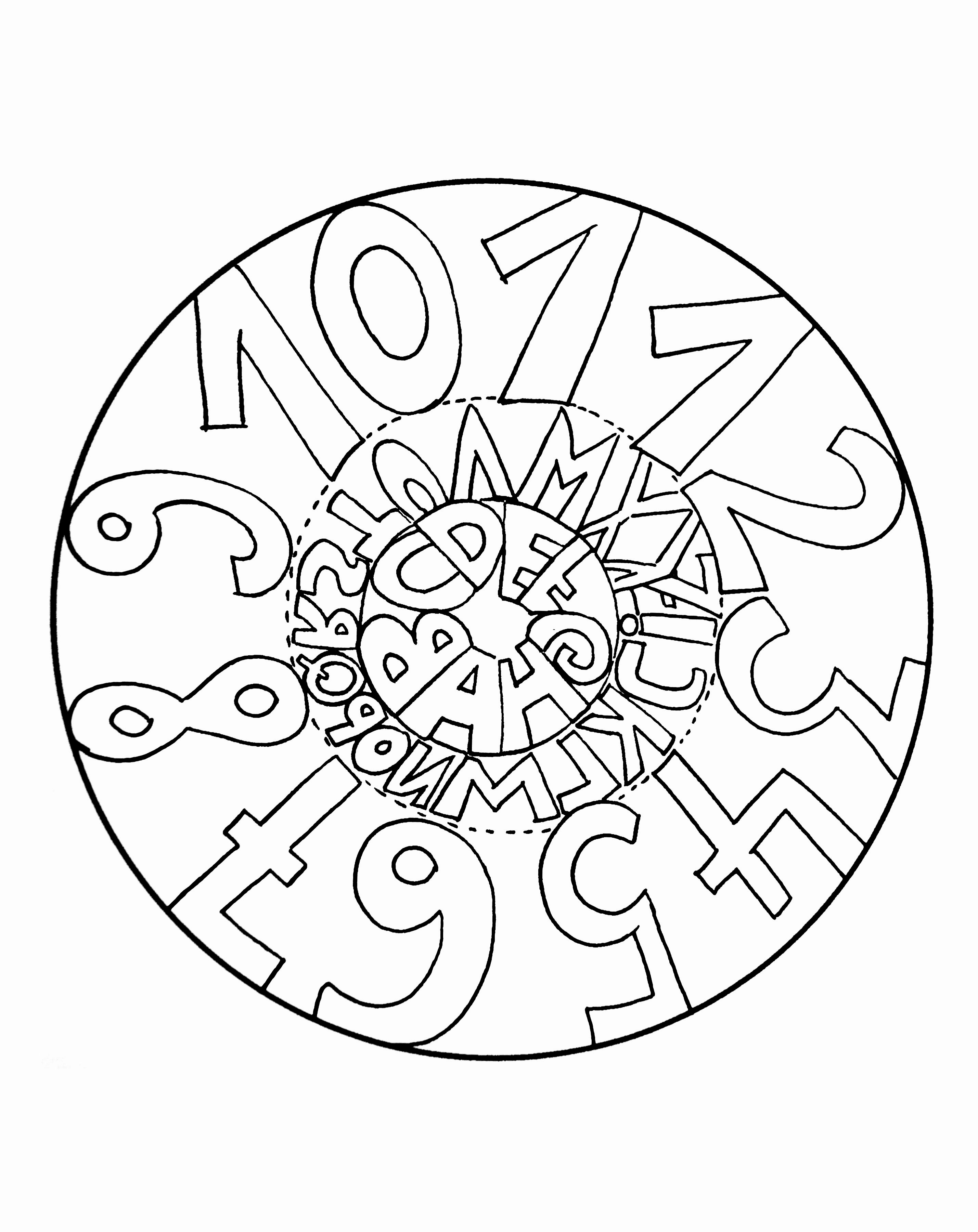 Coloriages De Monstres Mandala A Colorier Facile Enfant 7 Mandalas Faciles Pour