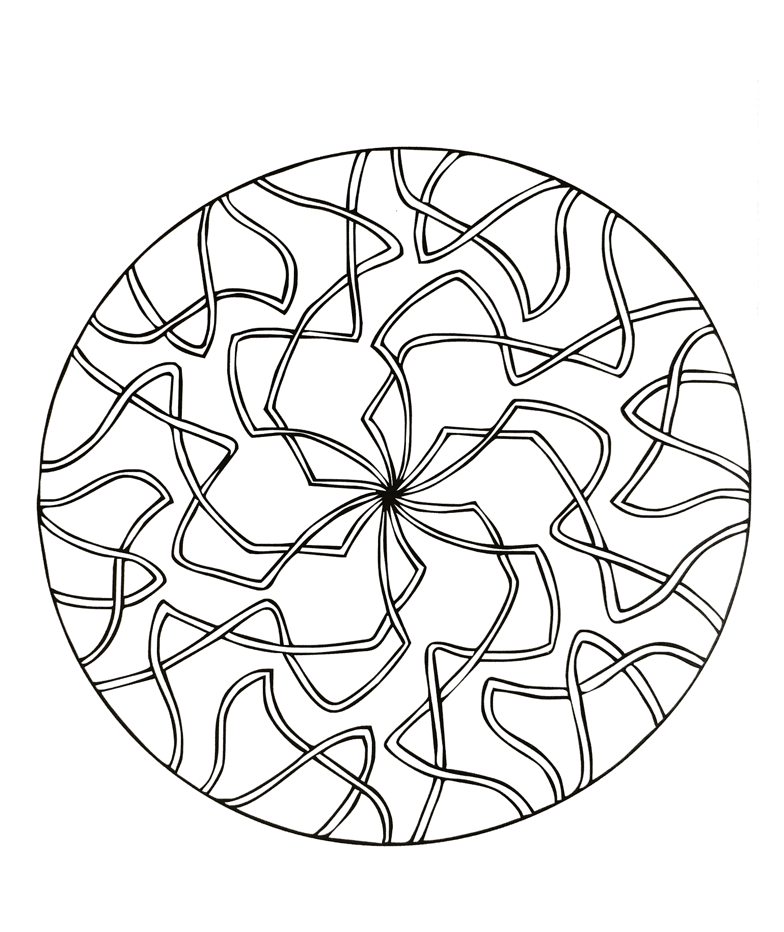 mandala a colorier gratuit rubans Mandala a colorier gratuit rubans