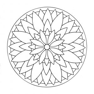 Mandala Simple Lion Mandalas Faciles Pour Enfants 100