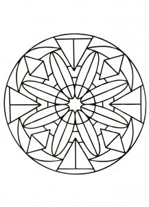 Mandala symétrique et facile