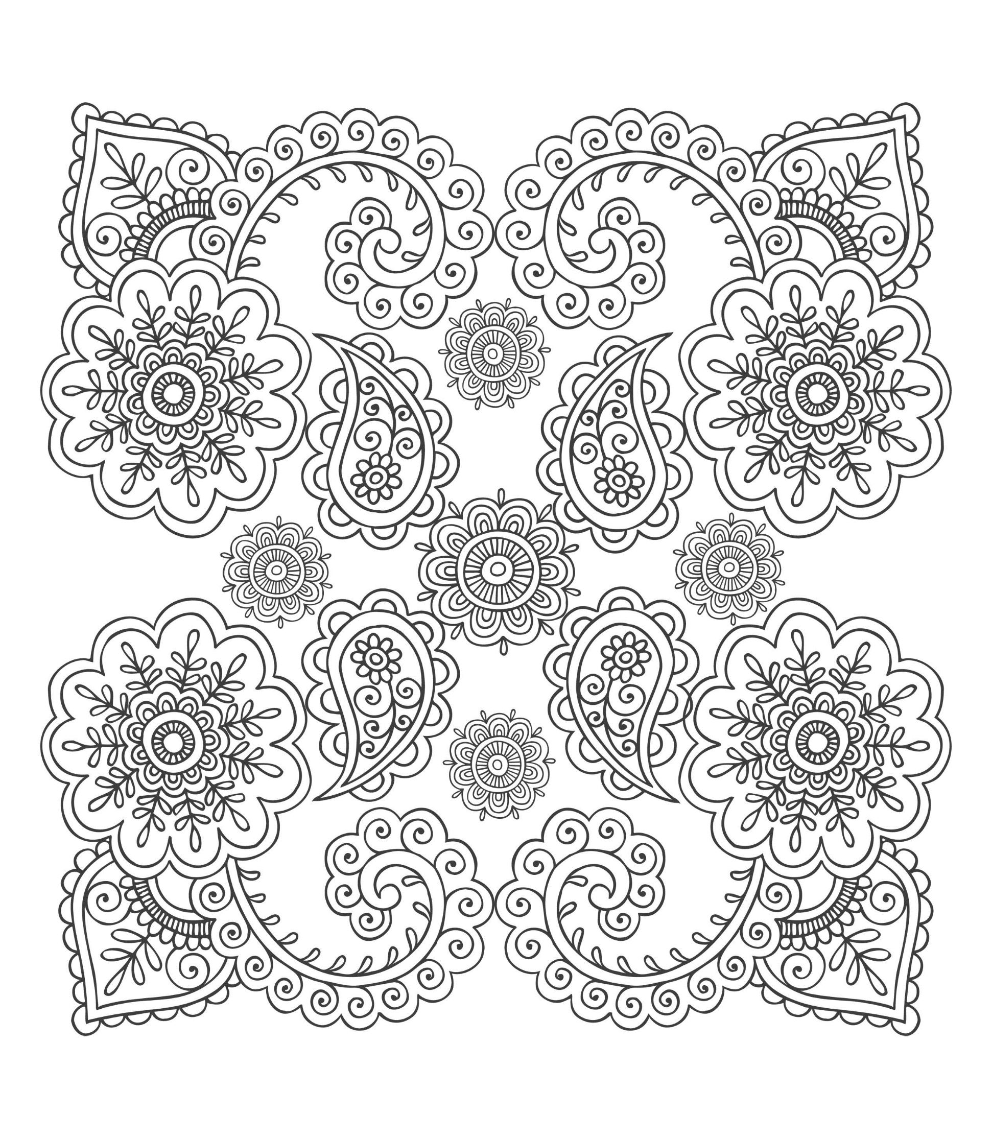 Fleurs Et Vegetation 8 Coloriages De Fleurs Et Motifs