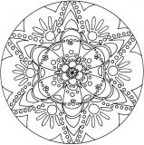 Mandala fleur étoilée