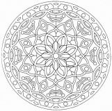 Mandala végétal fleuri