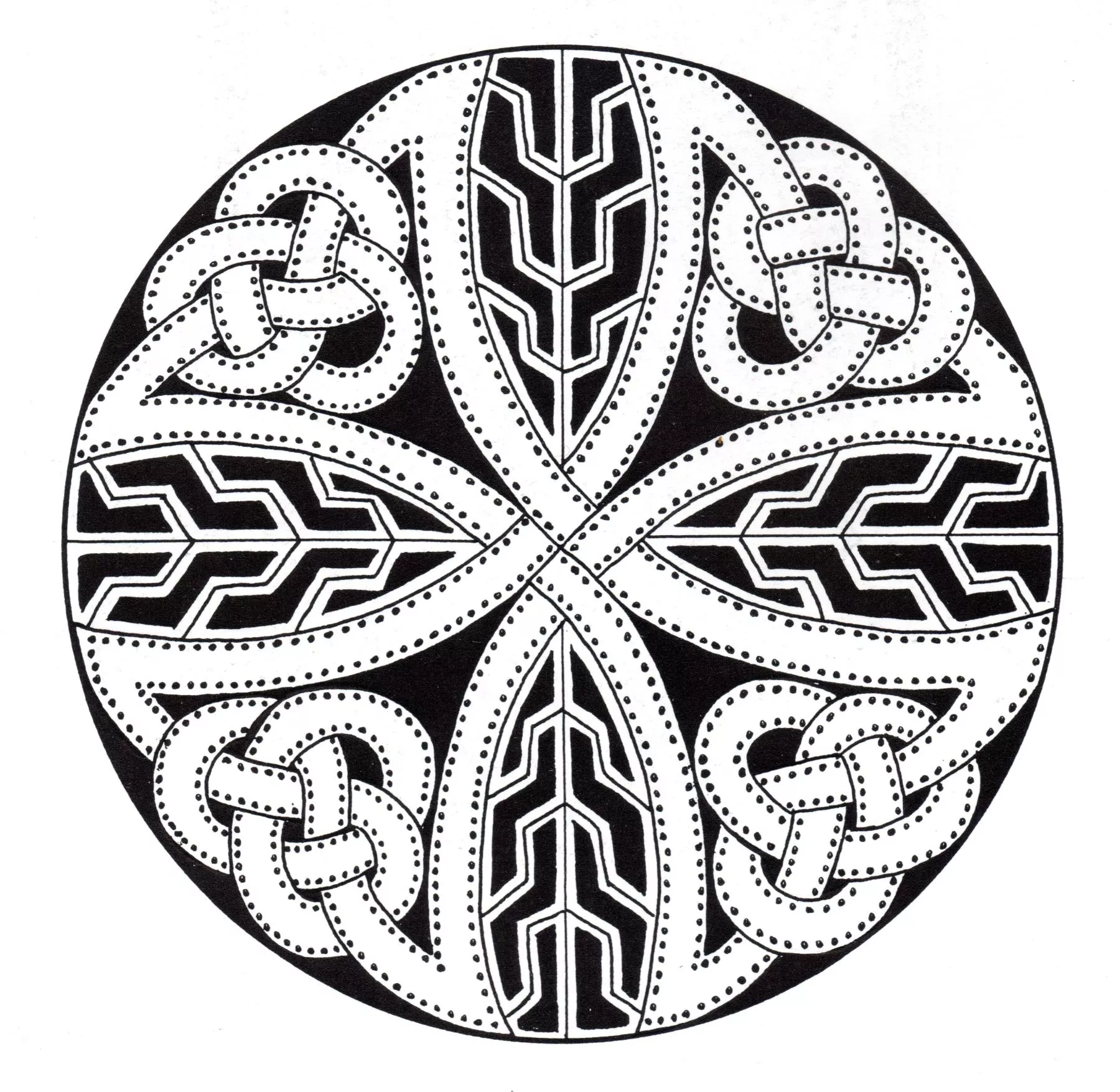 Mandala art celtique - 14 (Mandalas avec Motifs géométriques)