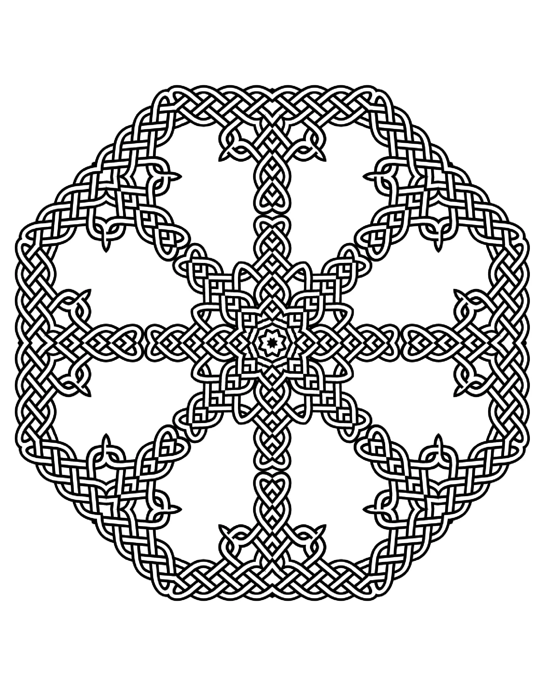 Mandala art celtique - 17 (Mandalas avec Motifs géométriques)