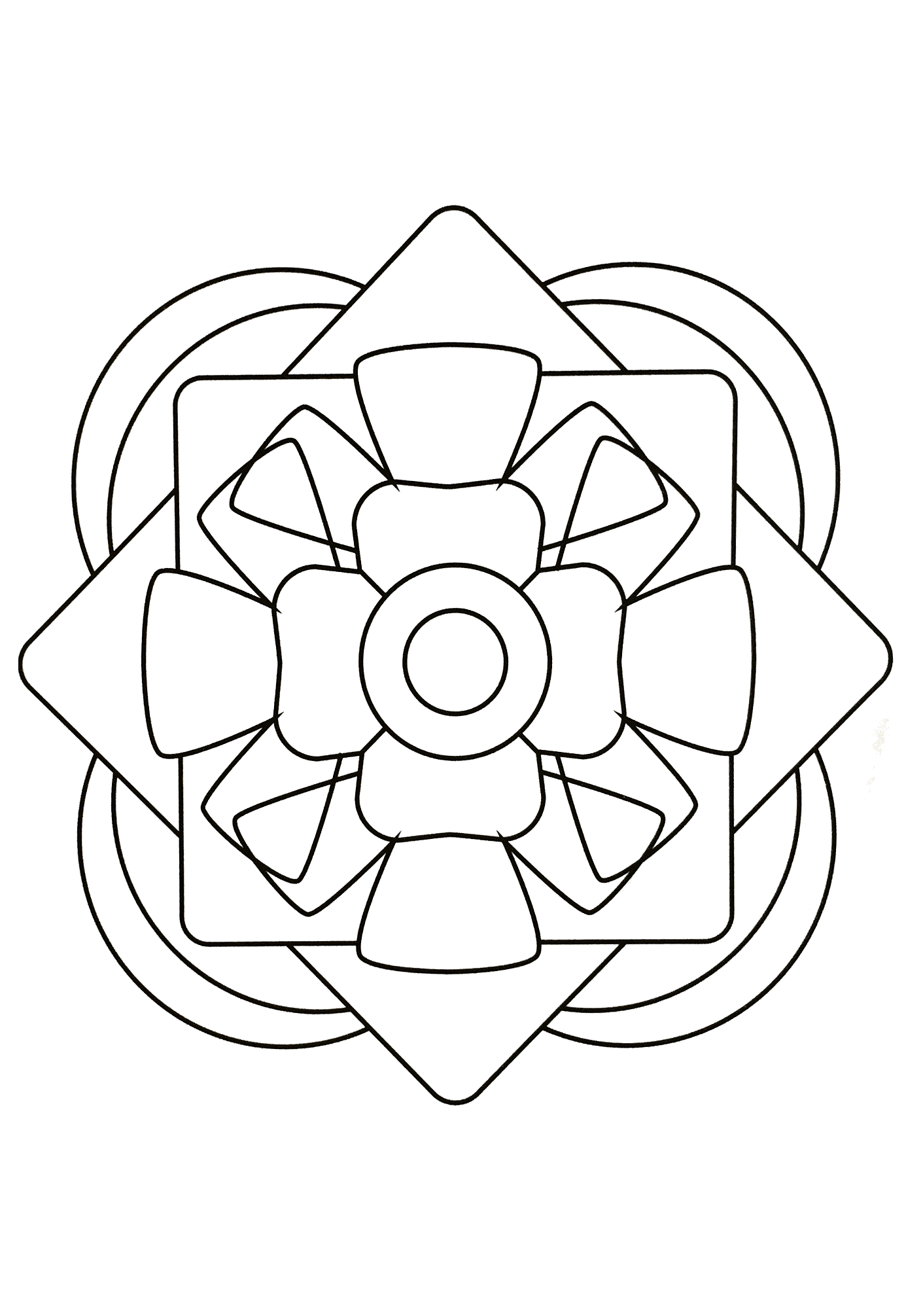 Laissez votre esprit créatif choisir les meilleures couleurs pour donner vie à ce très beau Mandala ! Ces motifs harmonieux et abstraits sont parfaitement intégrés à cette jolie création