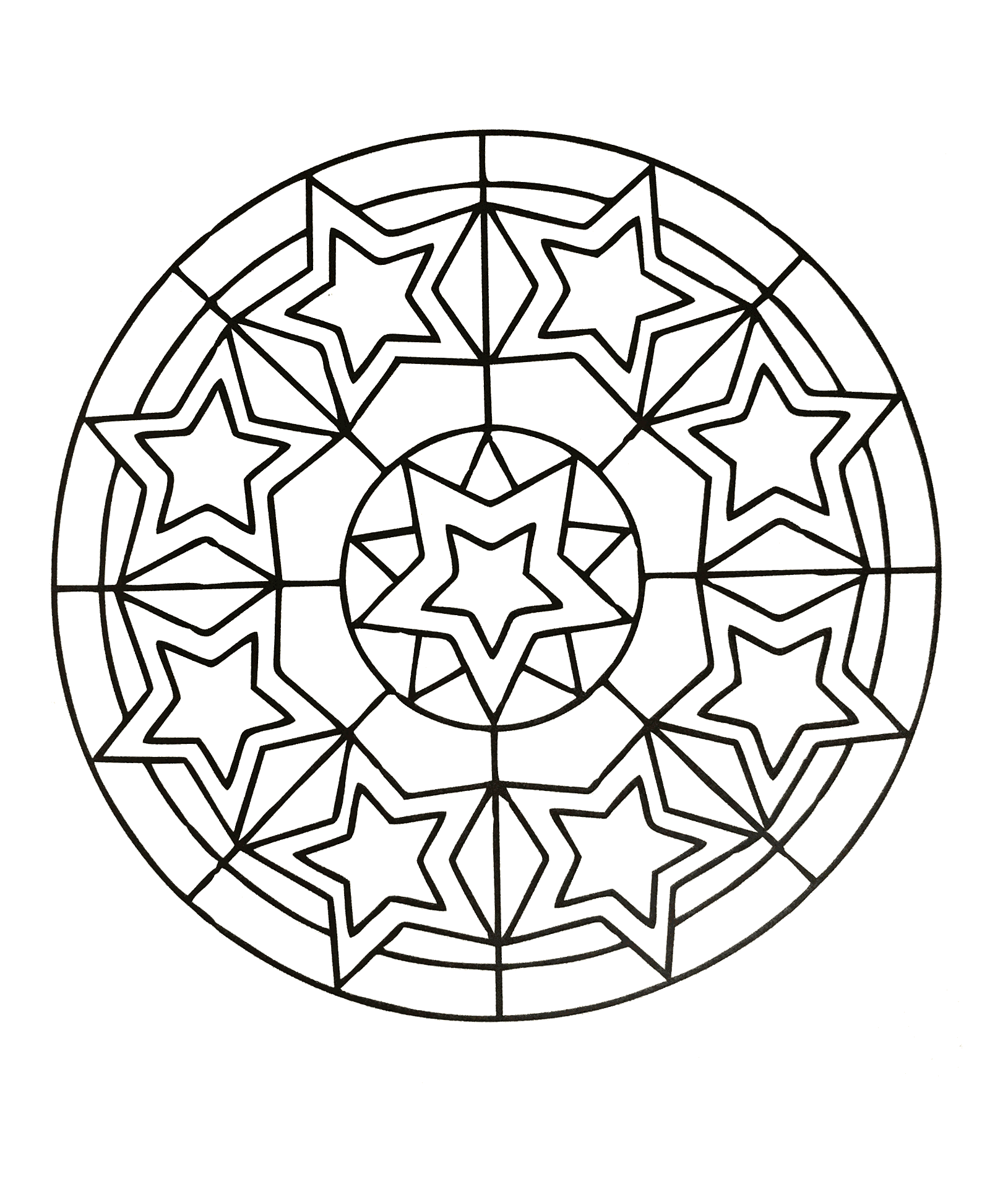 Laissez votre intuition choisir les meilleures couleurs pour donner vie à ce très beau coloriage de Mandala ! Si vous préférez l'abstrait au réel, il sera parfait pour vous.