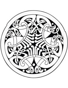 Coloriage mandala art celtique 22