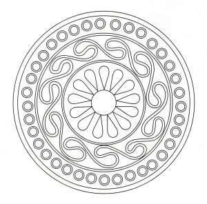 Coloriage mandala art celtique 7