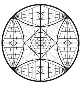 Mandala complexe formes abstraites