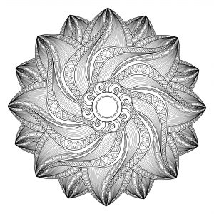 Mandala geometrique abstrait 3