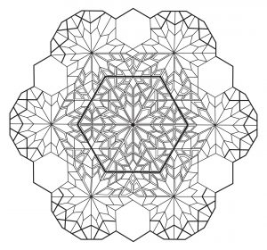 Mandala "hexagones"