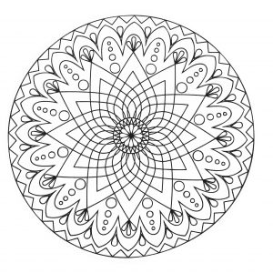 Simple mandala abstrait