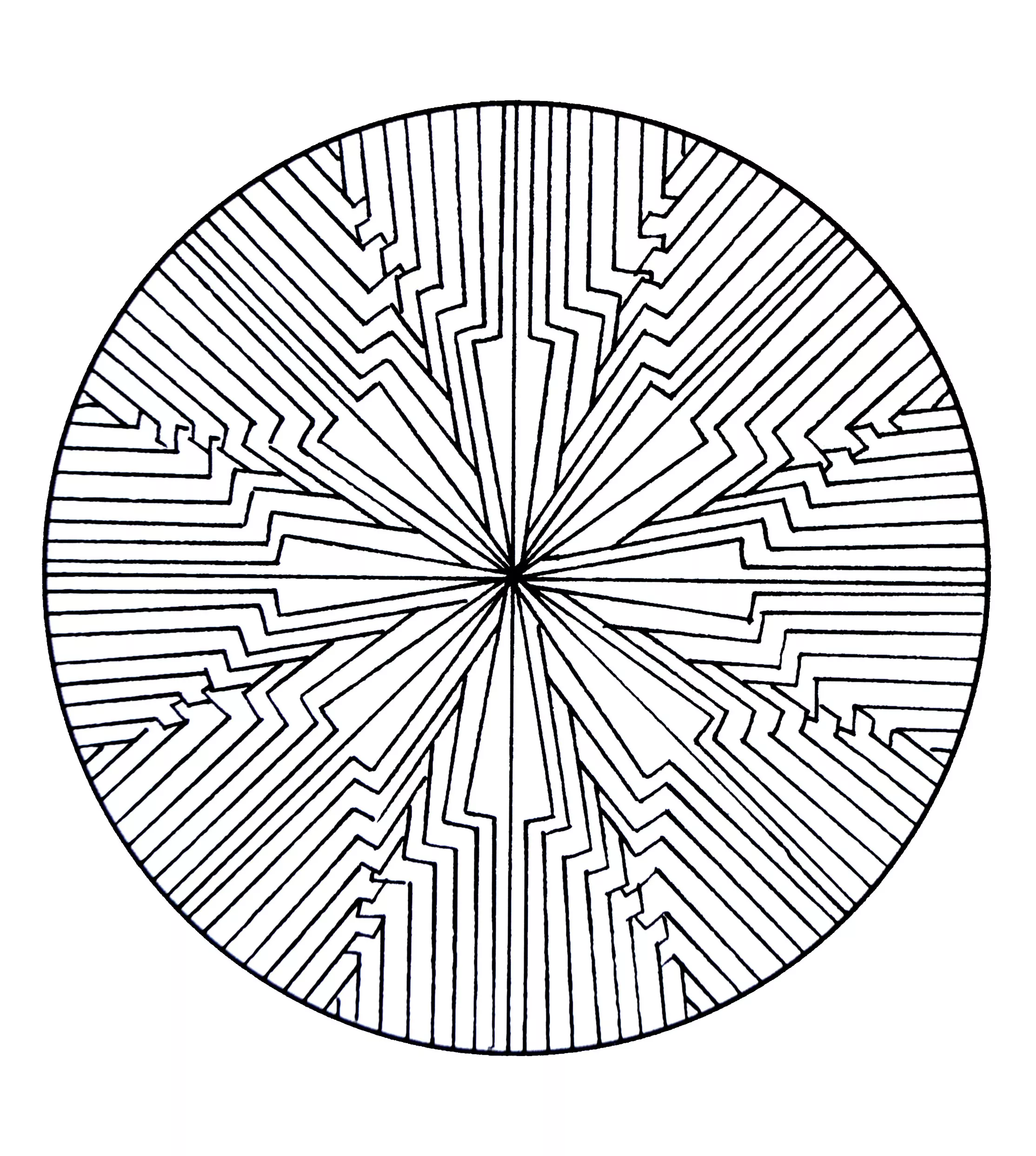 Mandala a colorier gratuit a imprimer - 11 (Mandalas de difficulté normale)