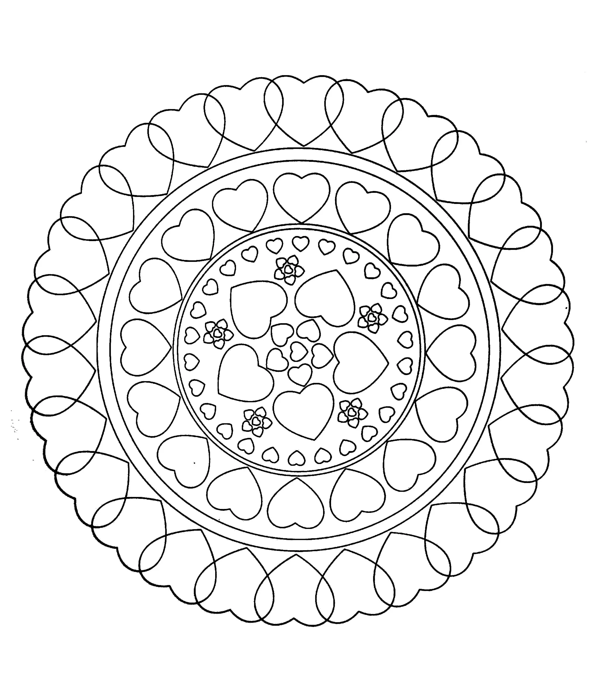 Mandala a colorier gratuit a imprimer - 16 (Mandalas de difficulté normale)