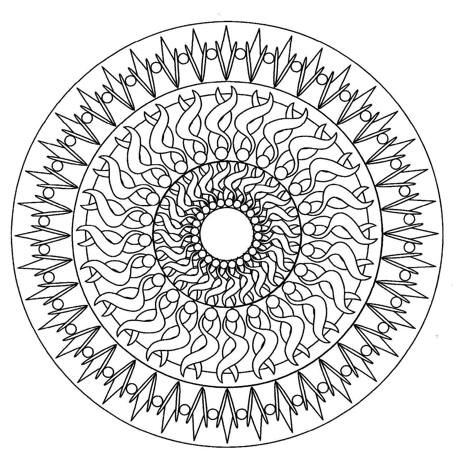 mandala facile 6 Mandala facile 6
