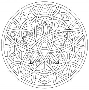 Mandala Très Harmonieux Et Régulier