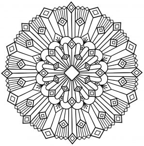 Mandala style Art Déco