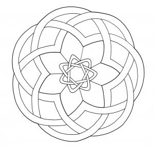 Mandala étoilé Celtique