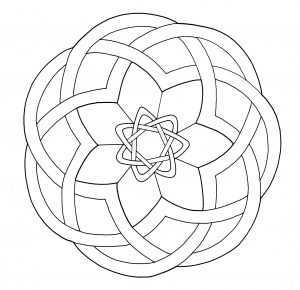 Mandala étoilé celtique