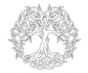 Mandala En Forme D'arbre