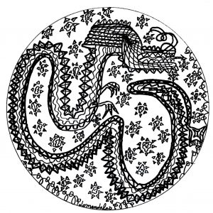 Mandala Chinois Dragon