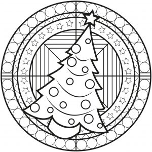 Mandala Sapin De Noël
