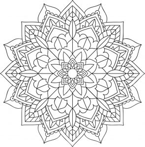 Coloriage mandala à télécharger et à imprimer gratuit pour