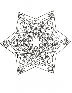 Mandala A Colorier Gratuit Jolie Etoile
