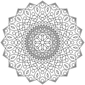 Mandala apaisant et déstressant