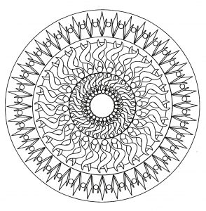 Mandala abstrait