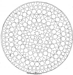 Mandala figures géométriques