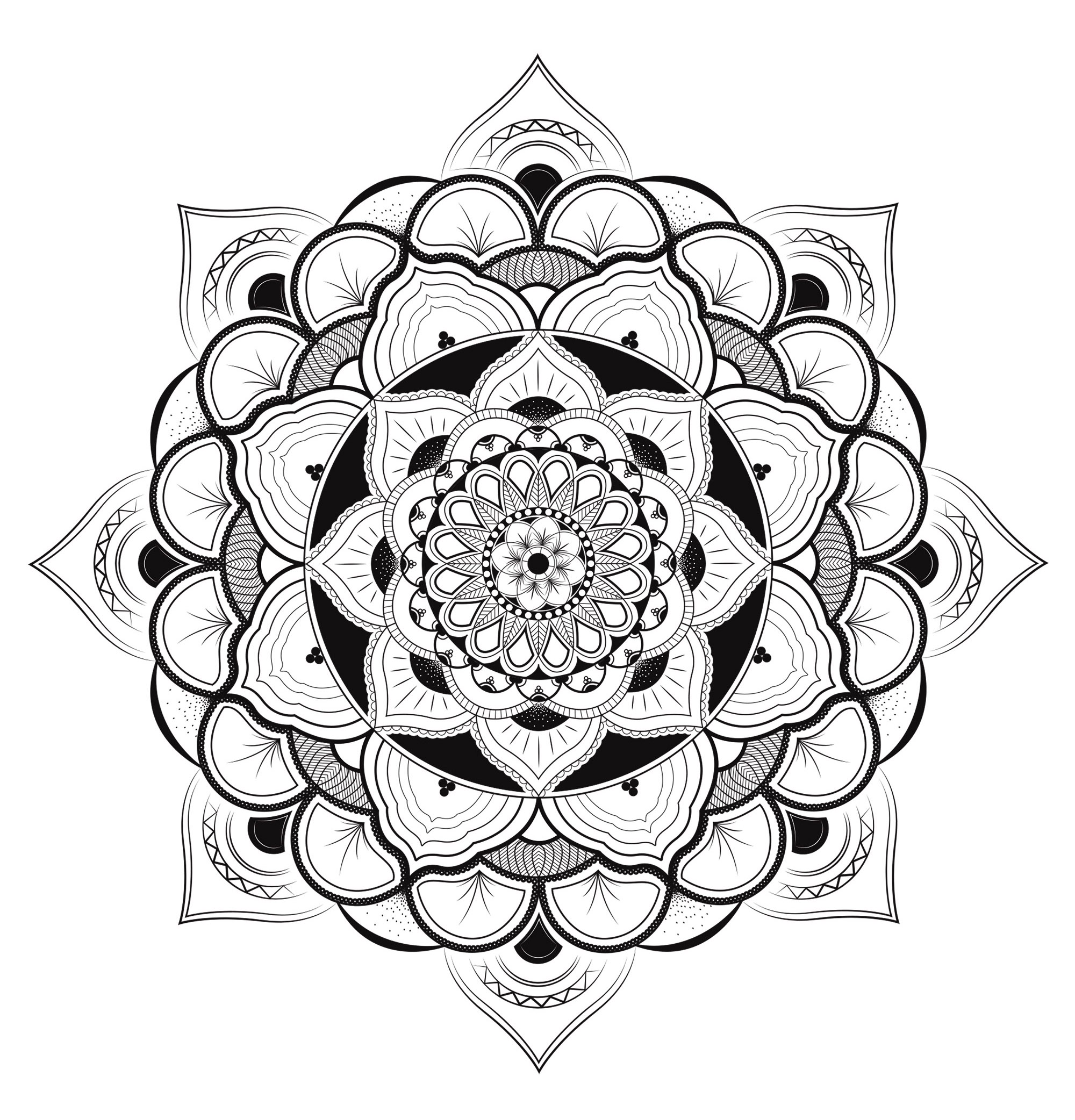 Mandala a colorier gratuit plexe par louise Imprimer