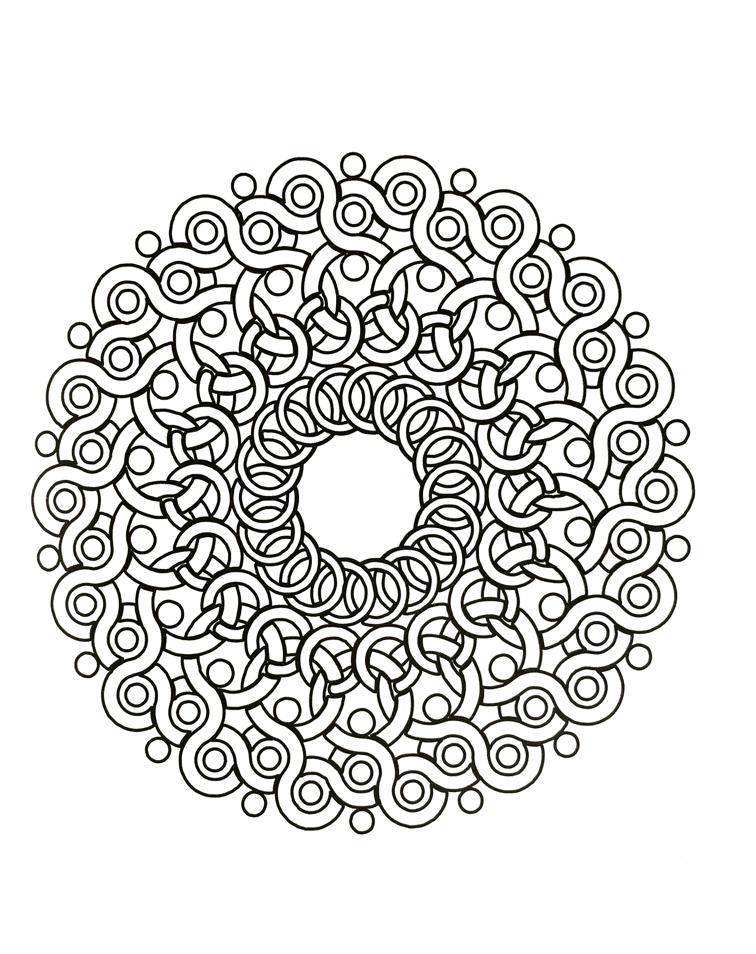 Mandala Aux Formes Faisant Penser à Des Ronces Mandalas