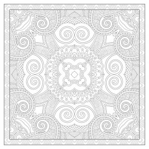 Joli mandala carré