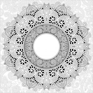 Mandala fin et détaillé