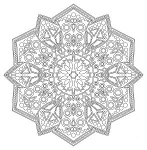 Mandala dentelles complexe